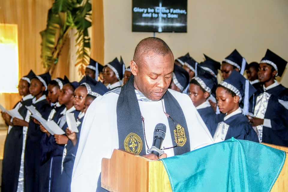 AIA chaplain leading chapel service